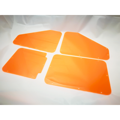 Komplet szybek PMMA pomarańczowych do AnycubicPhoton absorpcja UV 99%
